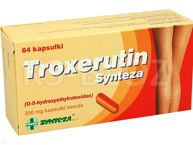 Troxerutin Synteza interakcje ulotka kapsułki twarde 200 mg 64 kaps. (4x16 szt)