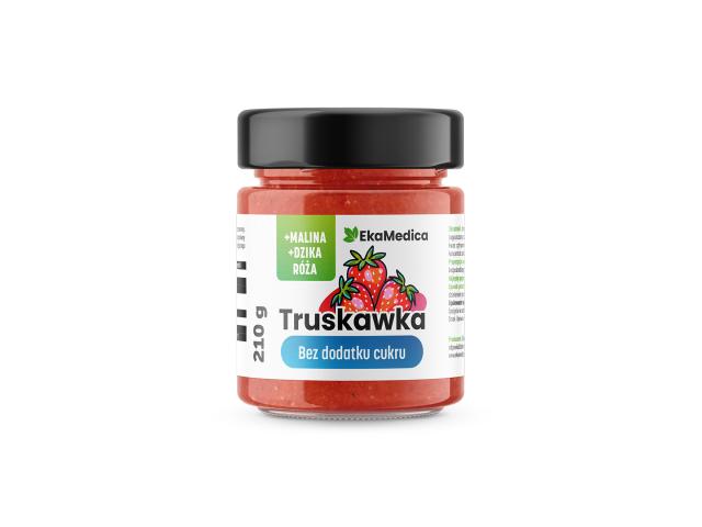 Truskawka bez dodatku cukru interakcje ulotka dżem - 210 g