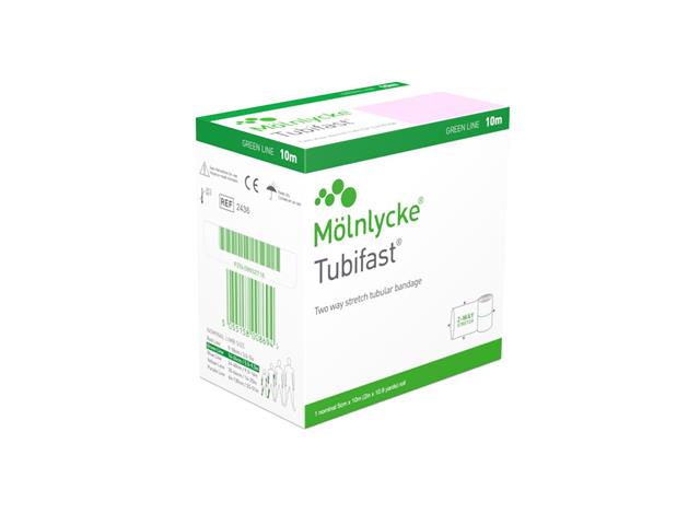 Tubifast Two Way Stretch Bandaż (Stokinetka) mocujący 5cm x 10m Green Line interakcje ulotka bandaż - 1 szt.