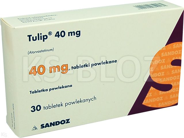 Tulip 40 mg interakcje ulotka tabletki powlekane 40 mg 30 tabl. (3 blist. po 10 tabl.)