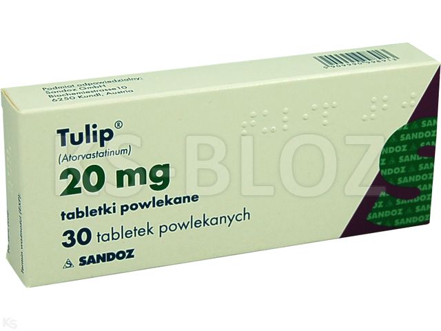 Tulip interakcje ulotka tabletki powlekane 20 mg 