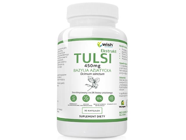 Tuls 450 mg Ekstrakt bazylia azjatycka interakcje ulotka kapsułki - 90 kaps.