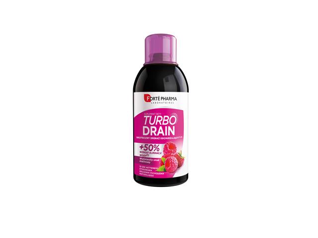 Turbodrain smak malinowy interakcje ulotka płyn - 500 ml (but.)