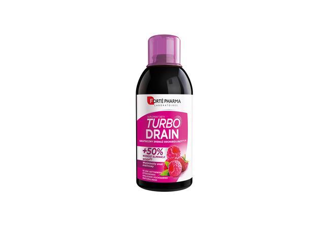 Turbodrain smak malinowy interakcje ulotka płyn  500 ml | butelka