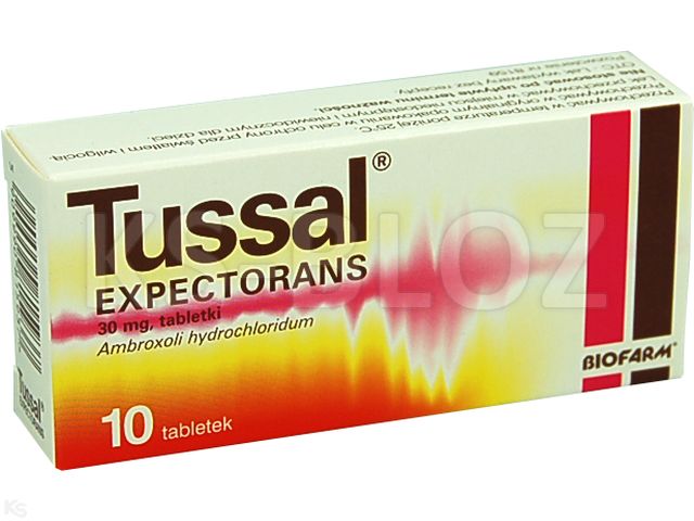 Tussal Expectorans interakcje ulotka tabletki 30 mg 10 tabl.