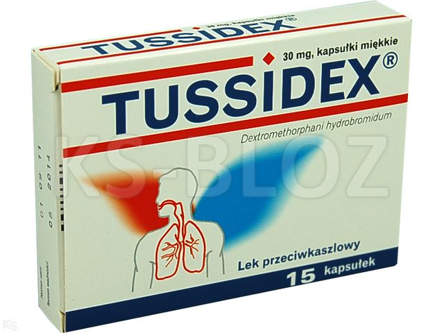 Tussidex interakcje ulotka kapsułki miękkie 30 mg 15 kaps.