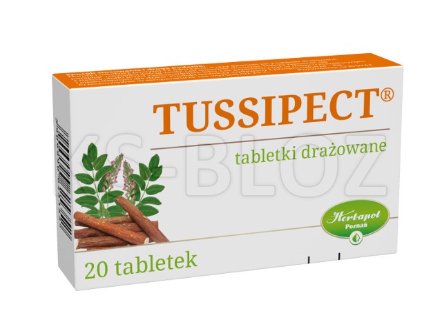 Tussipect interakcje ulotka tabletki drażowane  20 draż. | (2 blist. po 10 draż.)