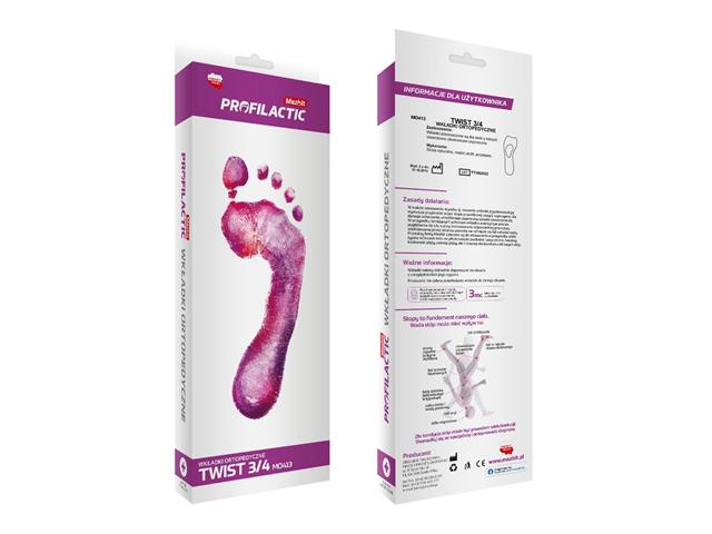 TWIST 3/4 roz. 35/36 MO413 wkładki ortopedyczne na płaskostopie poprzeczne interakcje ulotka wkładka do obuwia - 2 szt. (para)