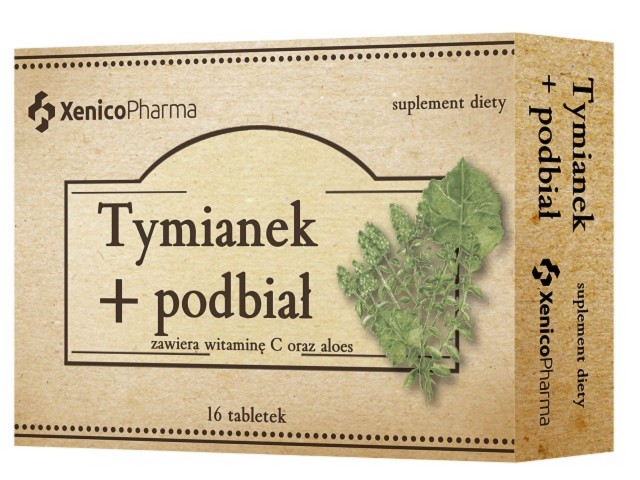 Tymianek + Podbiał interakcje ulotka tabletki do ssania  16 tabl. | 2 blist.po 8 szt.