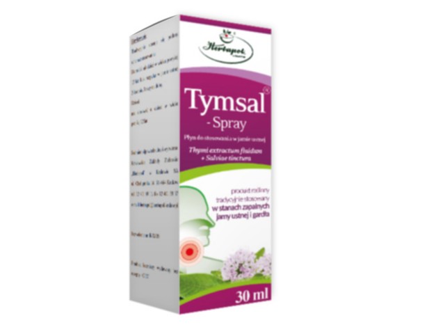 Tymsal Spray interakcje ulotka aerozol do stosowania w jamie ustnej 700 mg 30 ml (but.)