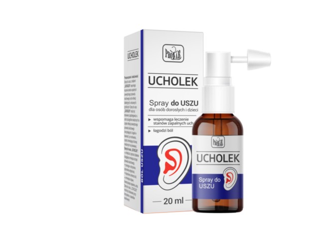 Ucholek Spray do uszu interakcje ulotka   20 ml