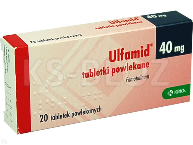 Ulfamid interakcje ulotka tabletki powlekane 40 mg 20 tabl.