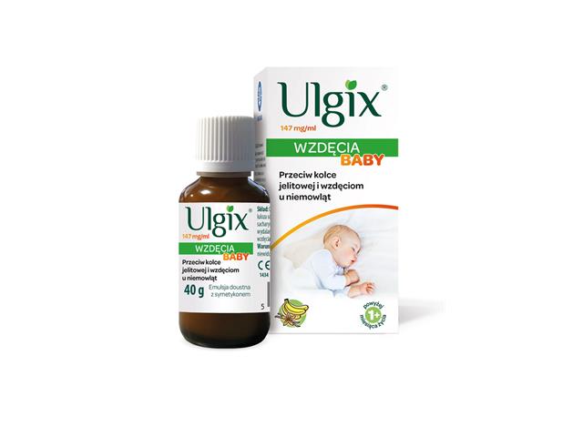 Ulgix Wzdęcia Baby interakcje ulotka emulsja doustna - 40 g