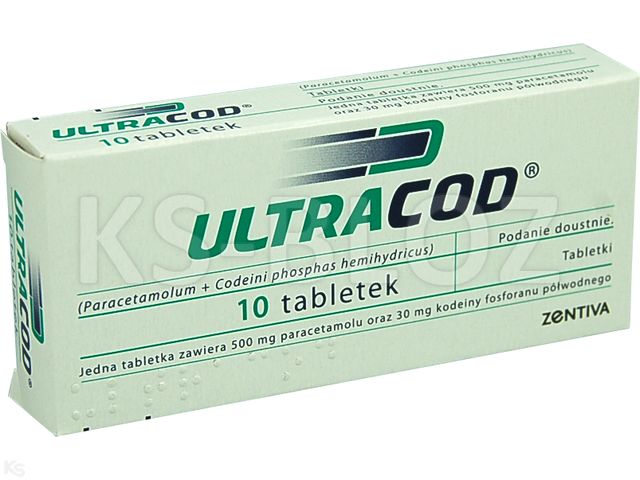Ultracod interakcje ulotka tabletki 500mg+30mg 10 tabl. | blister