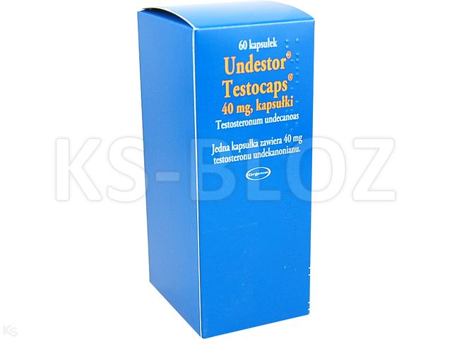 Undestor Testocaps interakcje ulotka kapsułki 40 mg 60 kaps. (6 blist. po 10 kaps.)