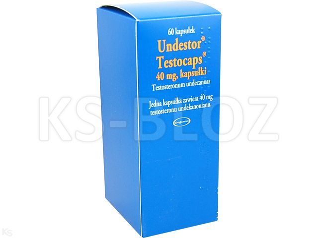 Undestor Testocaps interakcje ulotka kapsułki 40 mg 60 kaps.