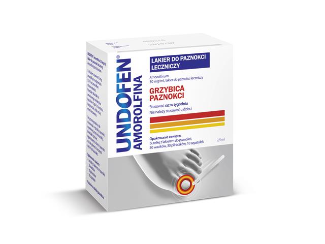 Undofen Amorolfina interakcje ulotka lakier do paznokci leczniczy 50 mg/ml 