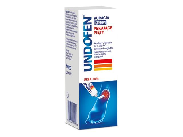 Undofen Kuracja pięty pękające interakcje ulotka krem  50 ml