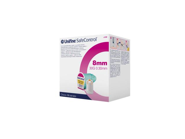 Unifine SafeControl Igły do penów 30G 8 mm interakcje ulotka igła - 100 szt.