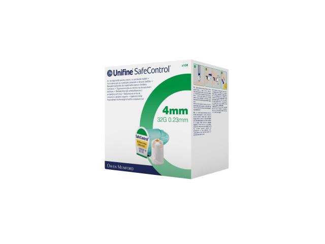 Unifine SafeControl Igły do penów 32G 4 mm interakcje ulotka igła - 100 szt.