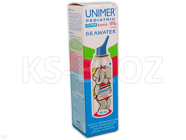 UNIMER PEDIATRIC Spray d/hig. jamy nosowej interakcje ulotka   100 ml