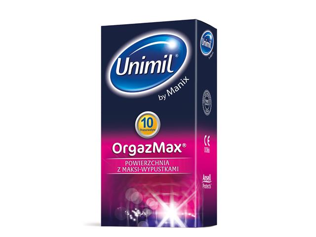 Unimil OrgazMax Prezerwatywy interakcje ulotka prezerwatywa  10 szt.