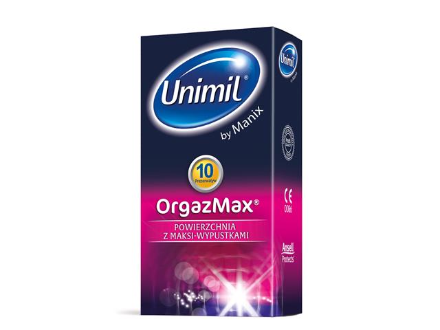 Unimil OrgazMax Prezerwatywy interakcje ulotka prezerwatywa  10 szt.