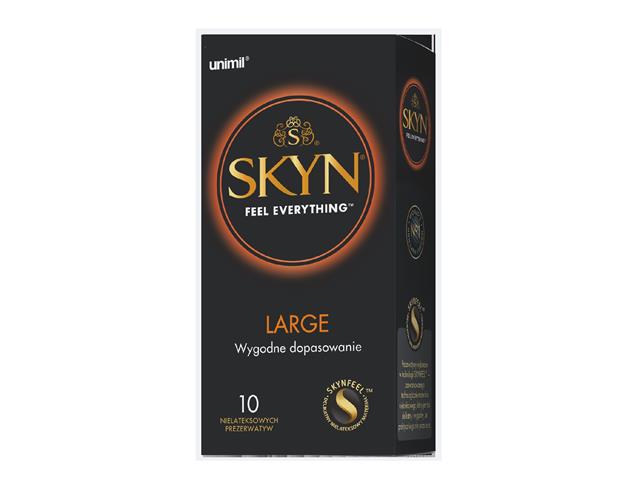 Unimil Skyn Large Prezerwatywy nielateksowe interakcje ulotka   10 szt.