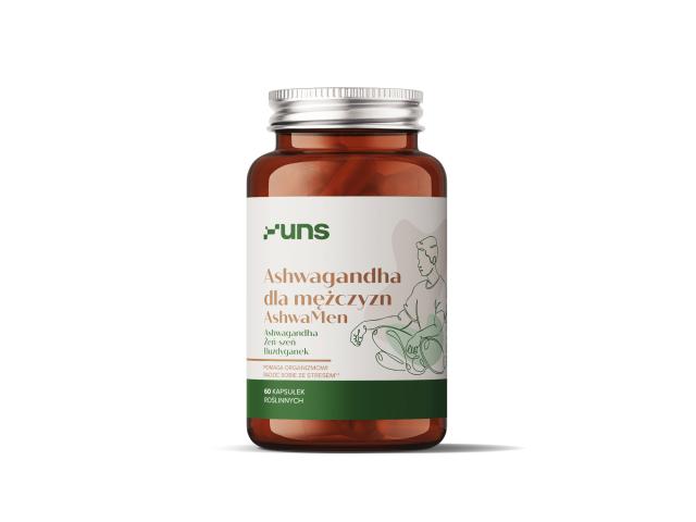 UNS Ashwagandha Dla Mężczyzn AshwaMen interakcje ulotka kapsułki twarde - 60 kaps.