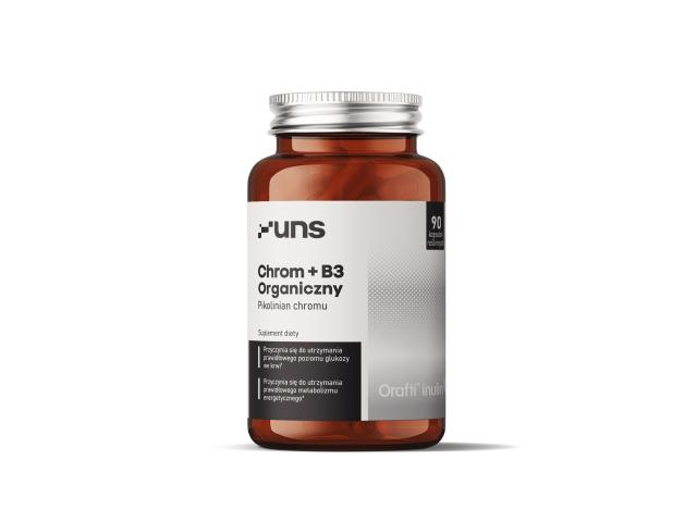 UNS Chrom Organiczny +B3 interakcje ulotka kapsułki z roślinnej celulozy - 90 kaps.