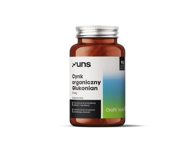 UNS Cynk Organiczny Glukonian interakcje ulotka kapsułki twarde - 90 kaps.