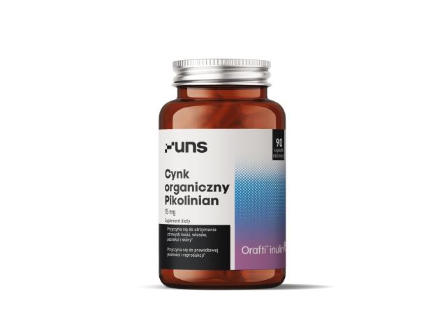 UNS Cynk Organiczny Pikolinian interakcje ulotka kapsułki twarde - 90 kaps.