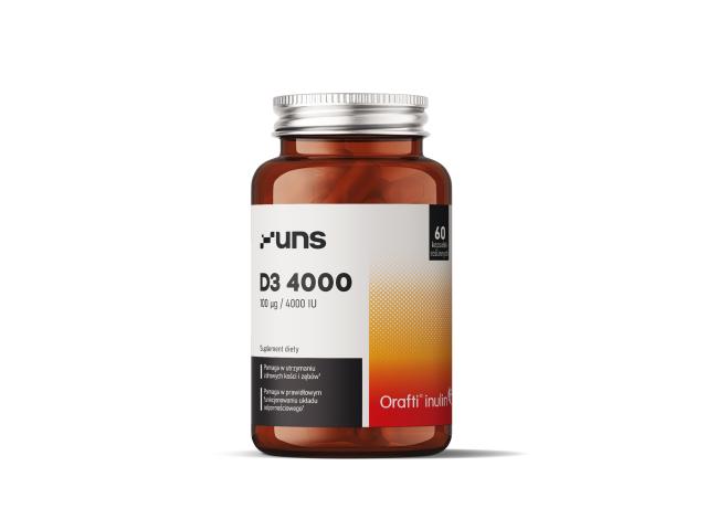 UNS D3 4000 interakcje ulotka kapsułki - 60 kaps.