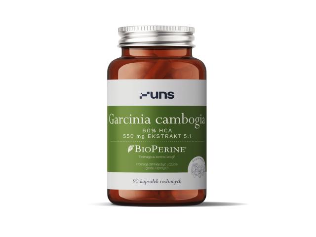 UNS Garcinia Cambogia + Bioperine interakcje ulotka kapsułki z roślinnej celulozy  90 kaps.