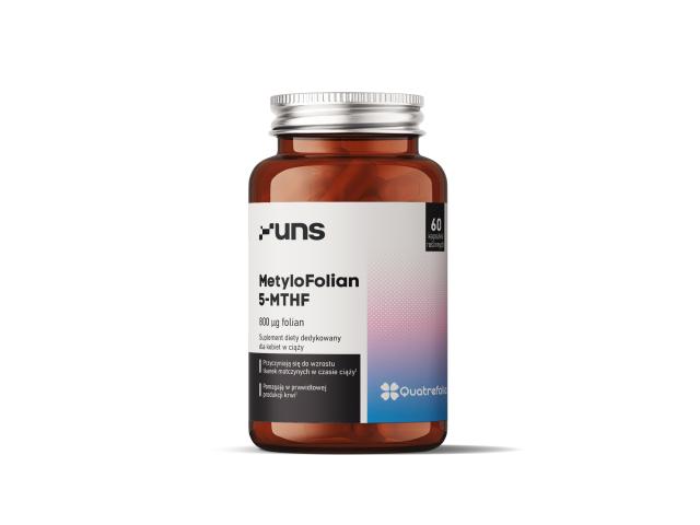 UNS Metylofolian 5-Mthf 800 mcg interakcje ulotka kapsułki twarde - 60 kaps.