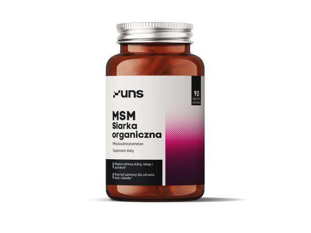 UNS MSM Siarka Organiczna interakcje ulotka kapsułki twarde - 90 kaps.