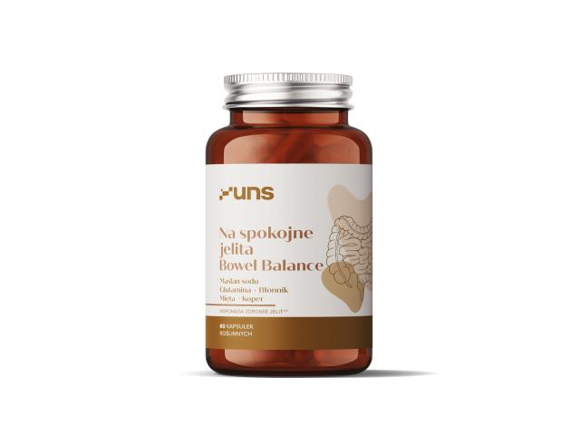 UNS Na Spokojne Jelita Bowel Balance interakcje ulotka kapsułki z roślinnej celulozy - 60 kaps.