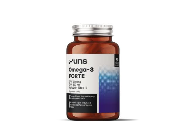 UNS Omega-3 Forte interakcje ulotka kapsułki miękkie - 60 kaps.