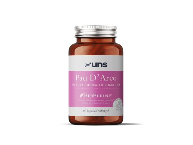 UNS Pau D'Arco + Bioperine interakcje ulotka kapsułki twarde - 60 kaps.