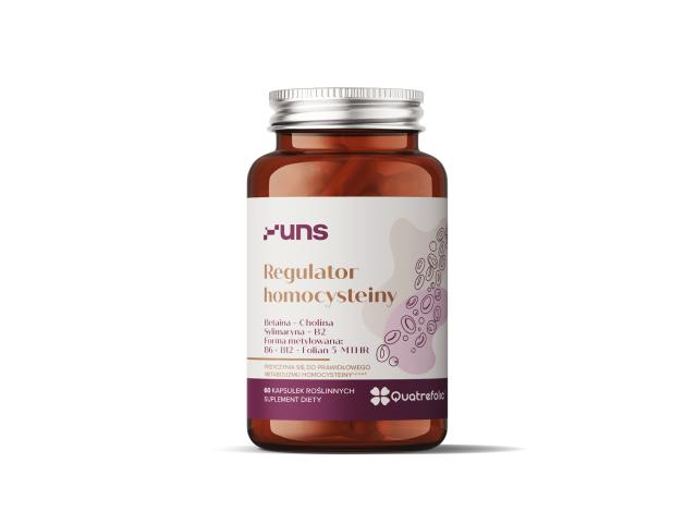 UNS Regulator Homocysteiny interakcje ulotka kapsułki z roślinnej celulozy - 60 kaps.