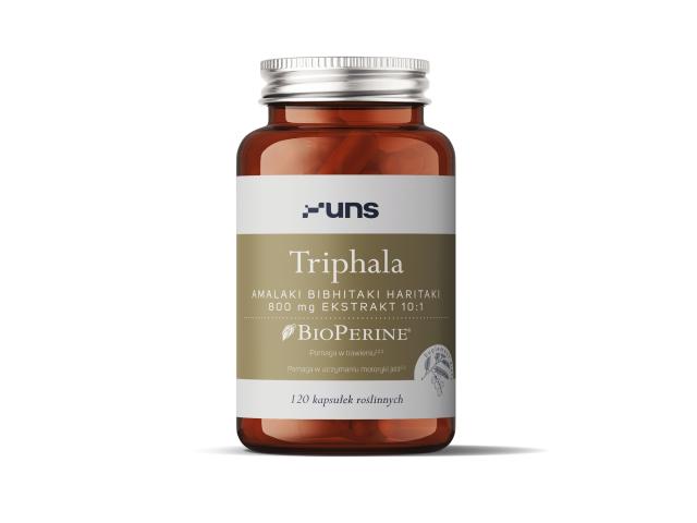 UNS Triphala + Bioperine interakcje ulotka kapsułki z roślinnej celulozy  120 kaps.