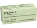 Upsarin C interakcje ulotka tabletki musujące 330mg+200mg 10 tabl.