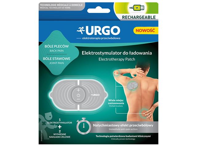 Urgo Elektrostymulator do ładowania electrotherapy patch interakcje ulotka urządzenie - 1 szt.