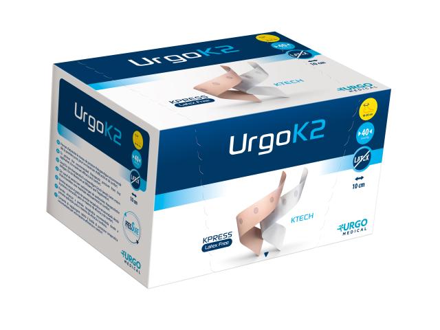 Urgo K2 Latex Free wieloskładnikowy dwuwarstwowy 18-25 cm bandaży do terapii kompresyjnej interakcje ulotka zestaw - 2 szt.