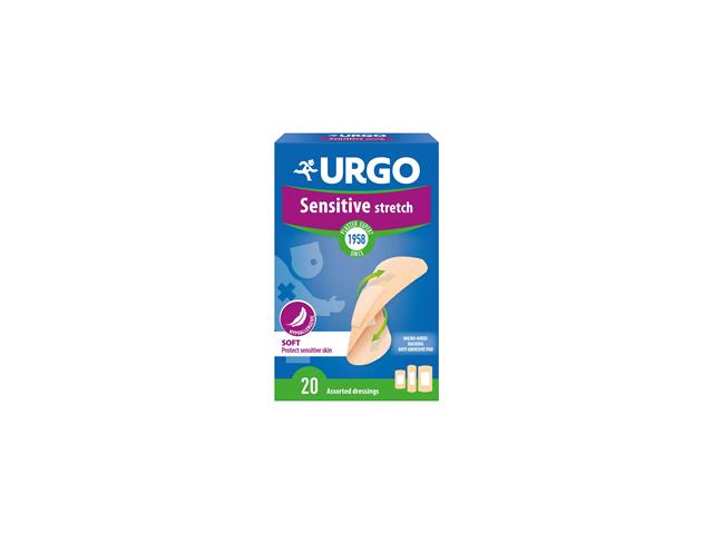 Urgo Sensitive Stretch Opatrunek interakcje ulotka opatrunek  20 szt.