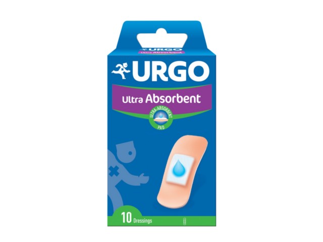 URGO Ultra Absorbent interakcje ulotka plaster  10 szt.