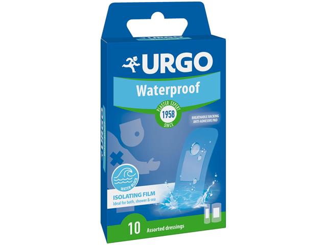 Urgo Waterproof Opatrunek przycięty do ochrony powierzchownych ran interakcje ulotka   10 szt.