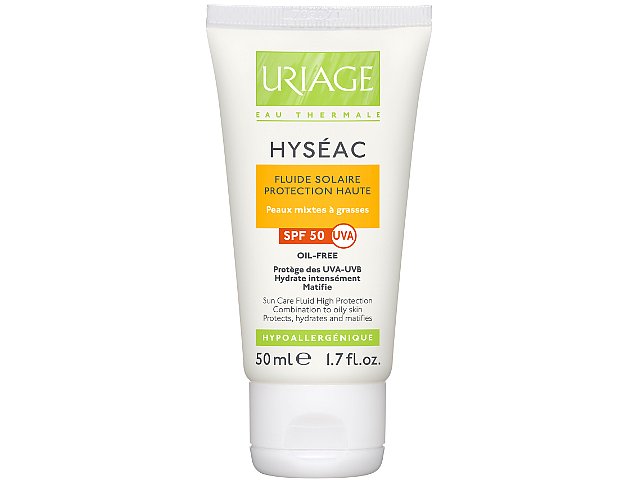 Uriage Hyseac Fluid przeciwsłoneczny SPF 50+ interakcje ulotka   50 ml