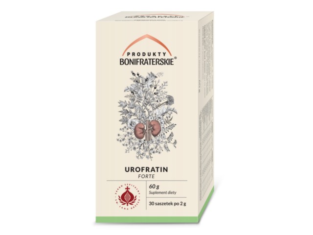 Urofratin Forte Produkty Bonifraterskie interakcje ulotka zioła do zaparzania w saszetkach  30 sasz. | 60 g