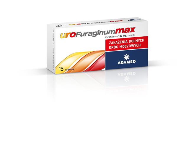 Urofuraginum Max interakcje ulotka tabletki 100 mg 15 tabl.